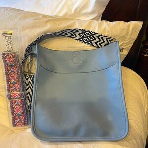 12 x 13 light blue Coco-Carmen Crossbody